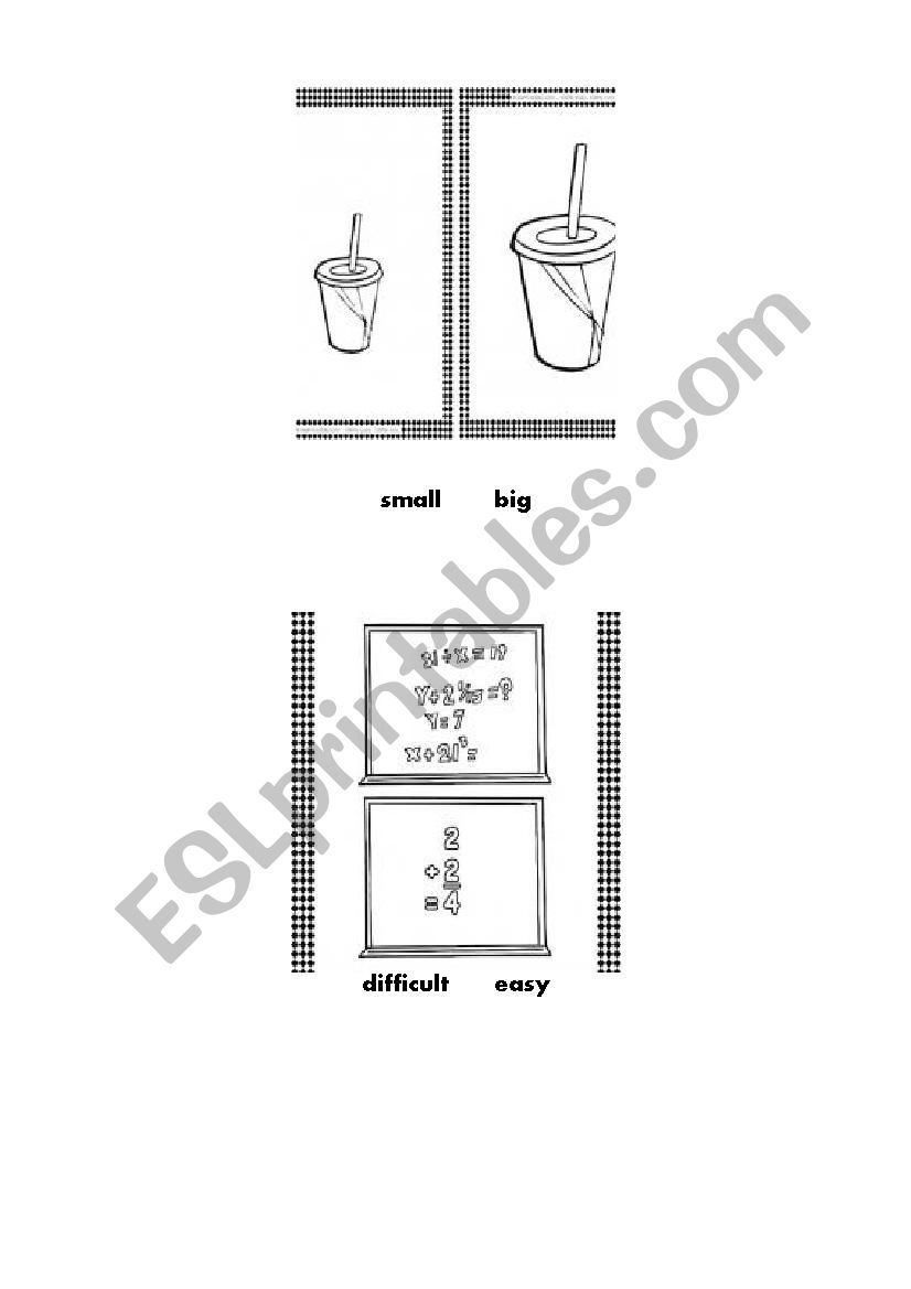 opposites worksheet