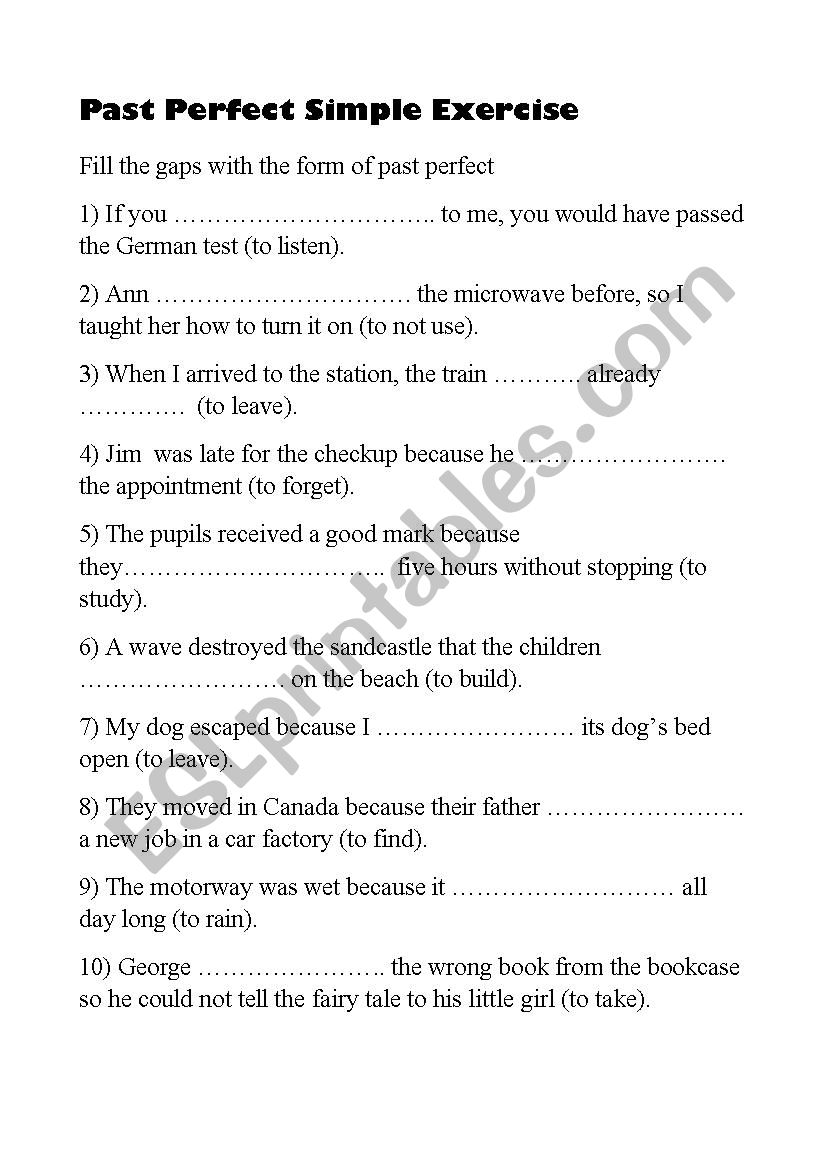 past-perfect-tense-exercises-with-answer-onlymyenglish