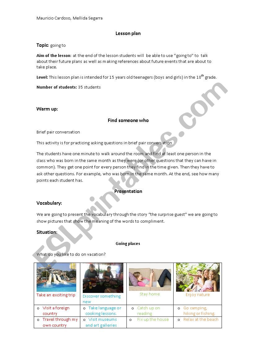 lesson-plan-going-to-esl-worksheet-by-mauricio-santhiago