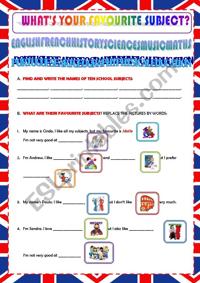 what-s-your-favourite-subject-esl-worksheet-by-ascincoquinas