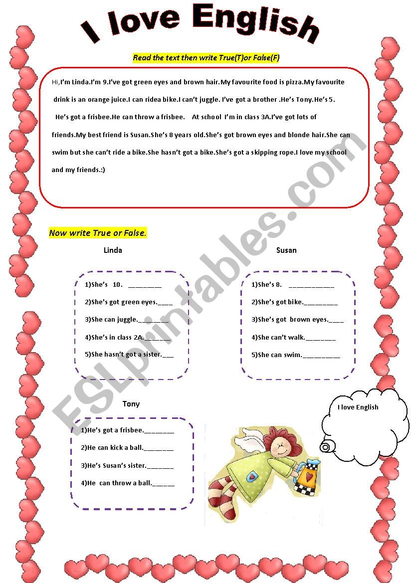 Read the text - ESL worksheet by my miracle