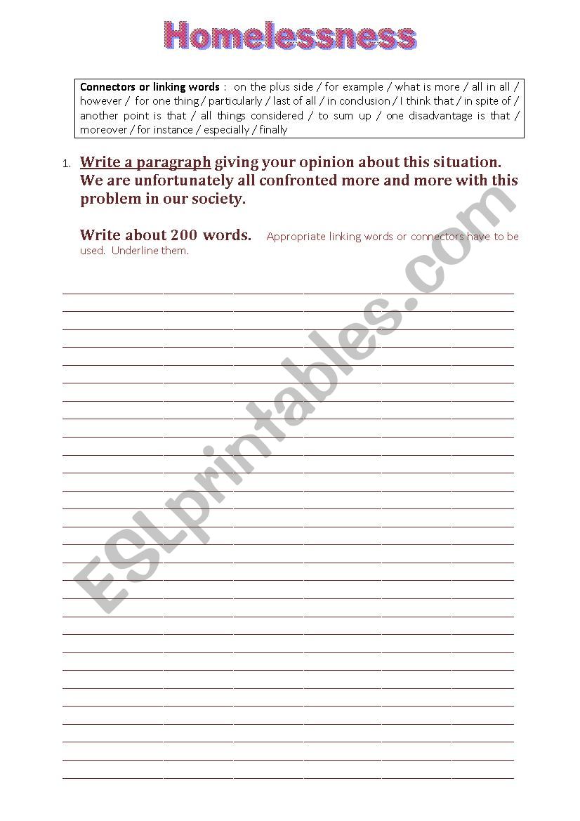 Another Day in Paradise - ESL worksheet by setxump