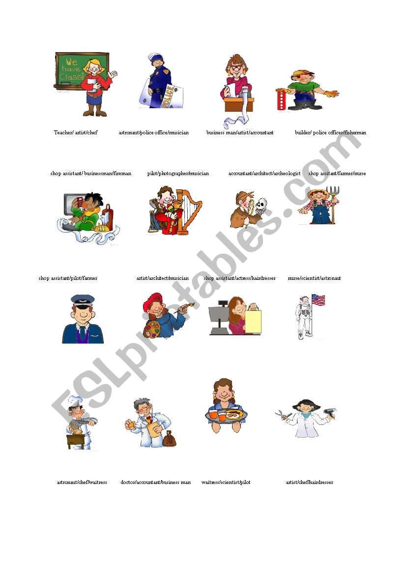 jobs  worksheet