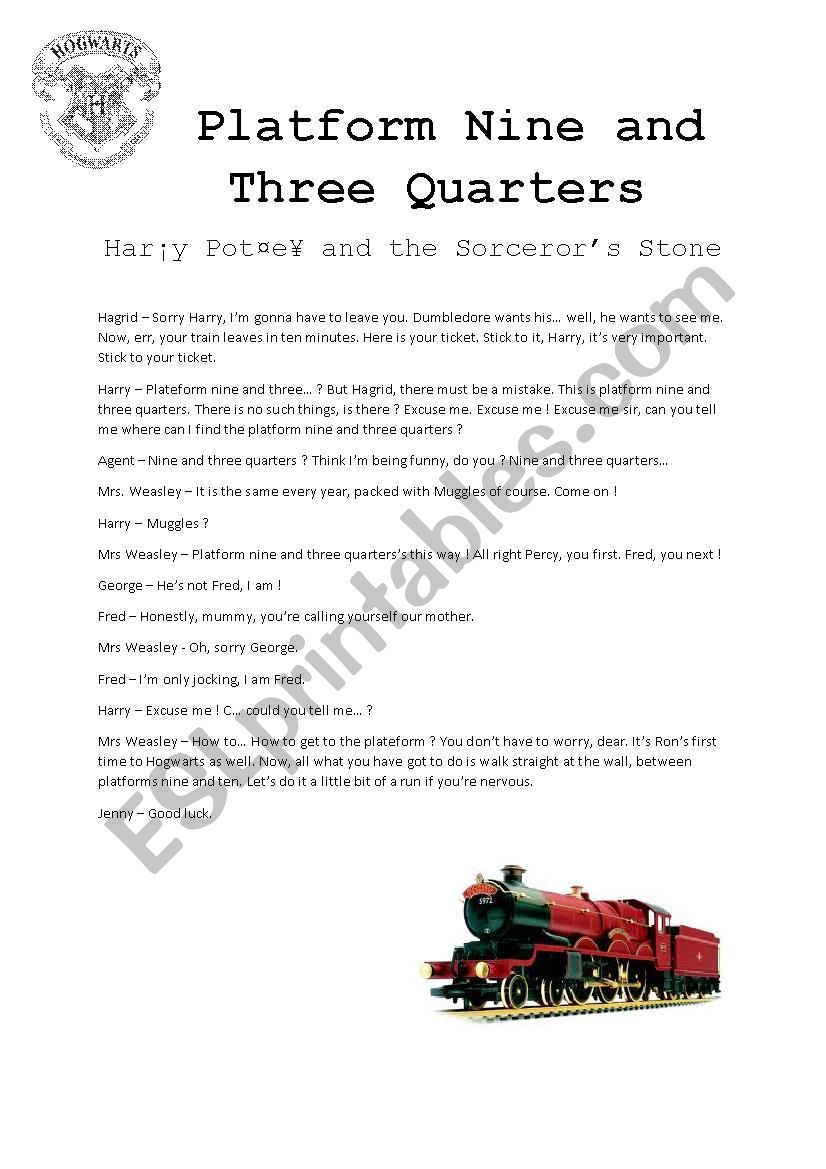 Harry Potter - Platform nine and three quarters