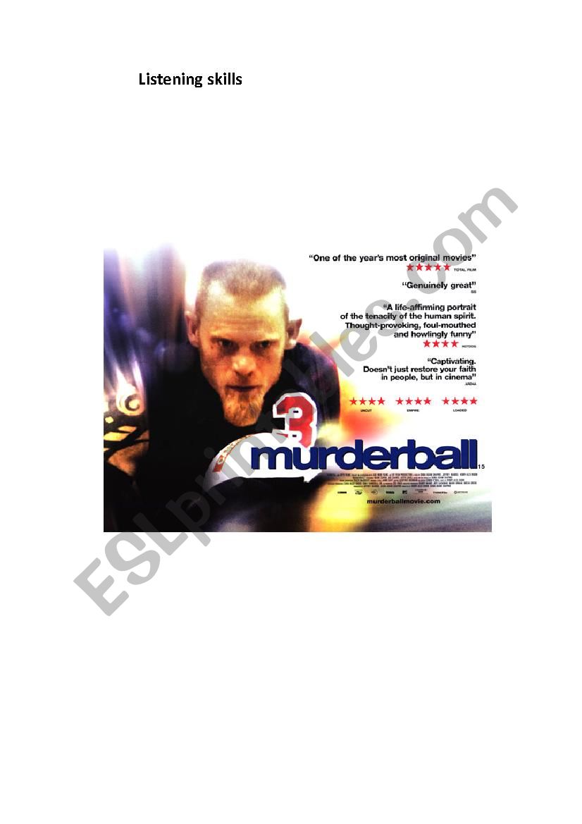 Murderball movie  Questions and answers