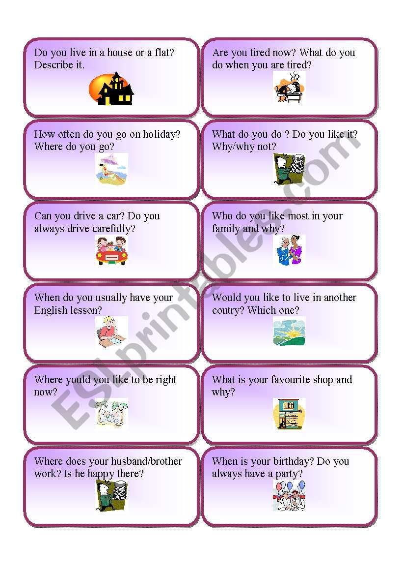 Mixed tense questions 1 worksheet