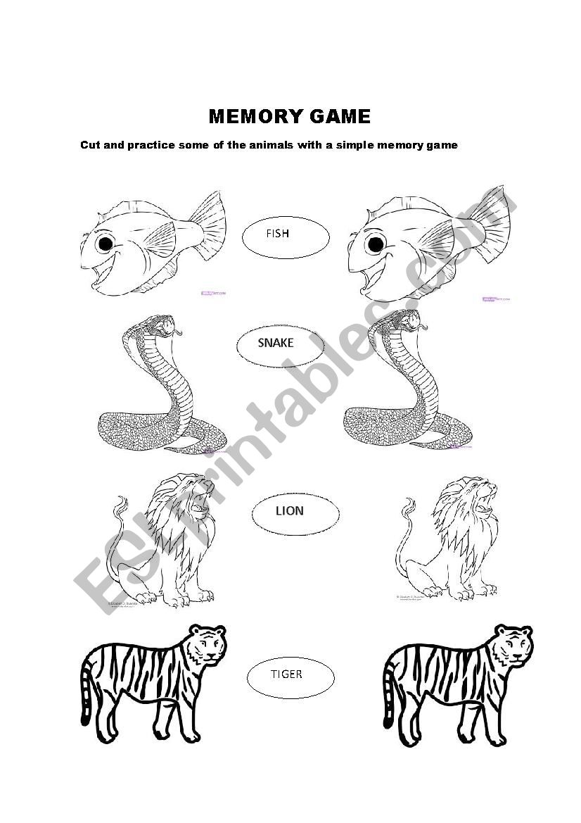 Learn basic animals worksheet