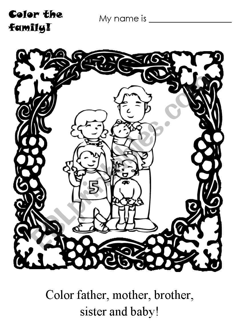 FAMILY worksheet