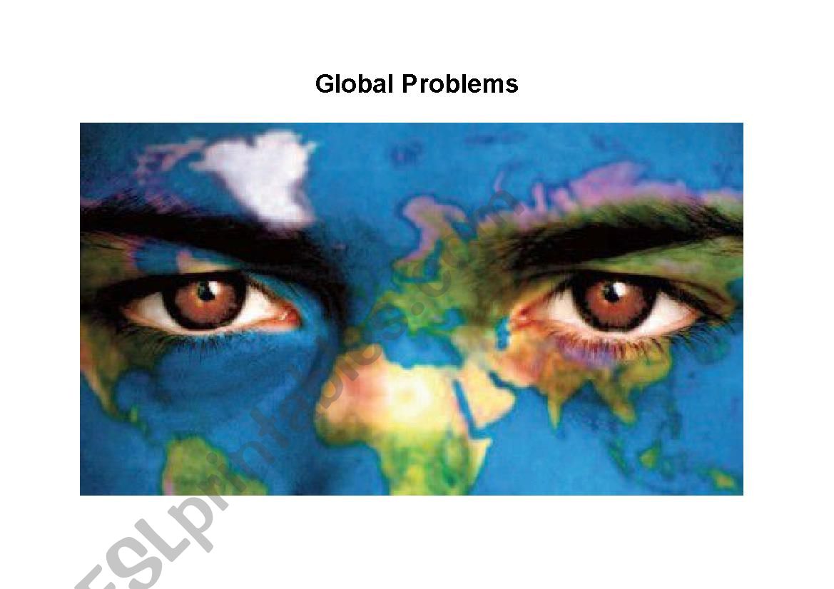 Collocations - Global Problems, a lexis lesson