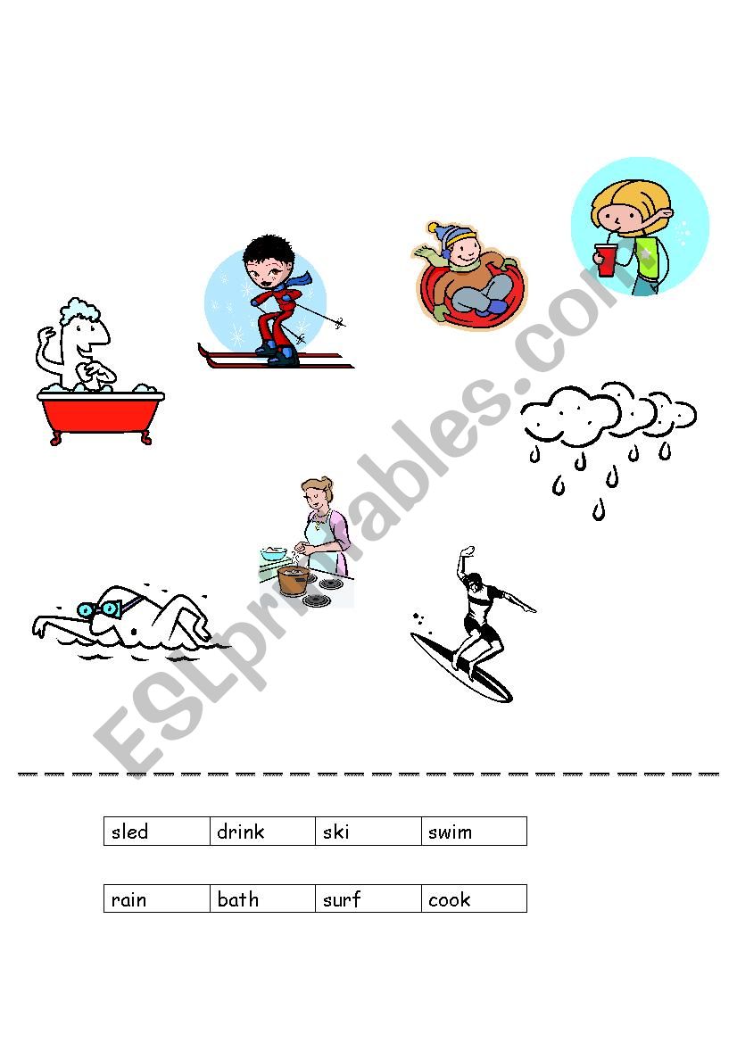 i am water - worksheet - ESL worksheet by shosim