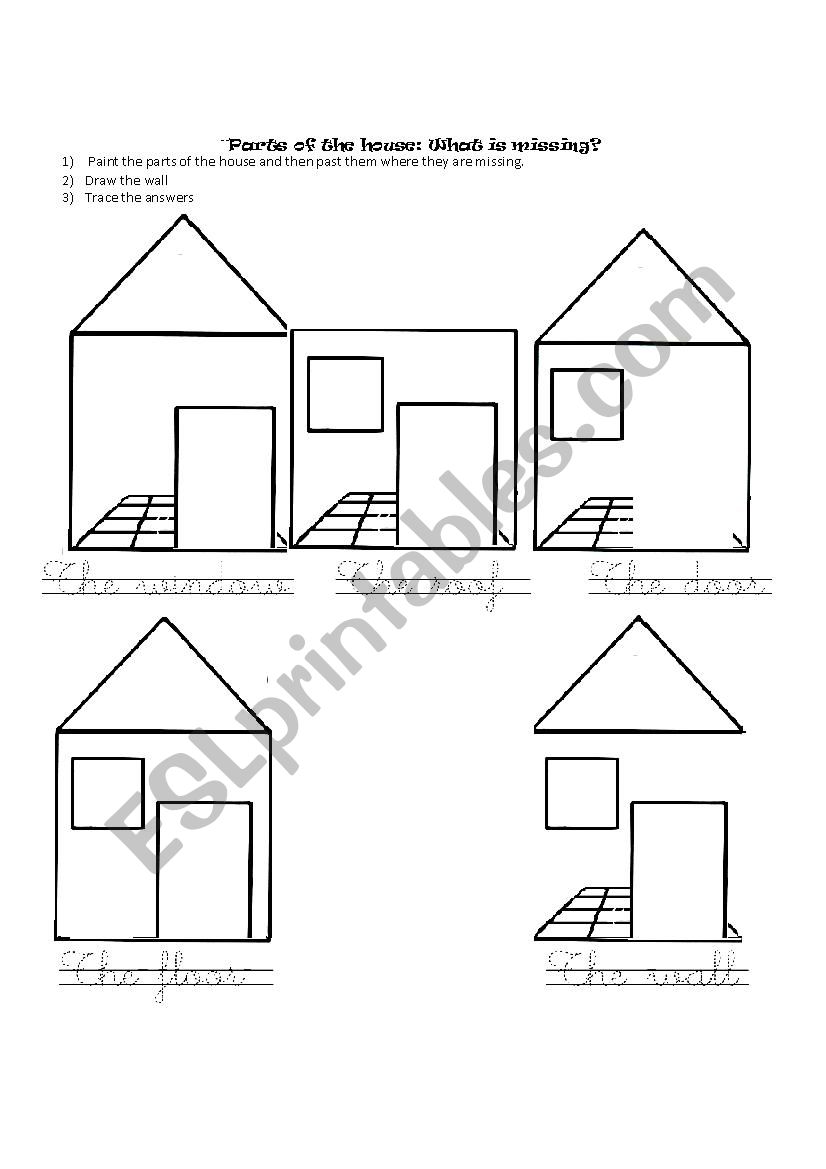 Parts Of The House Drawing Easy - Infoupdate.org