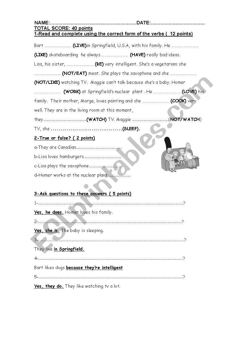 test-simple present/present continuous