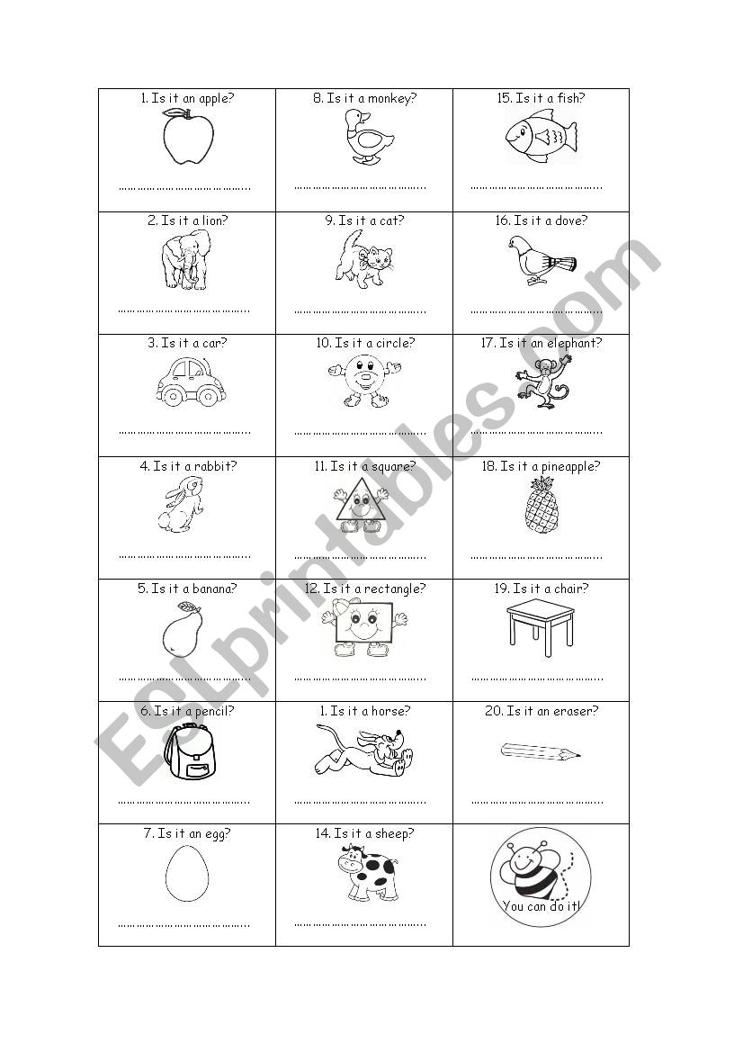 Is It Yes It Isno It Isn´t Esl Worksheet By Hadadeanis