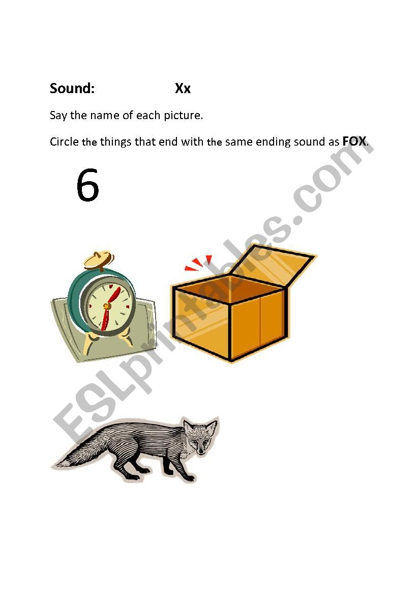 sound x esl worksheet by hovorrad