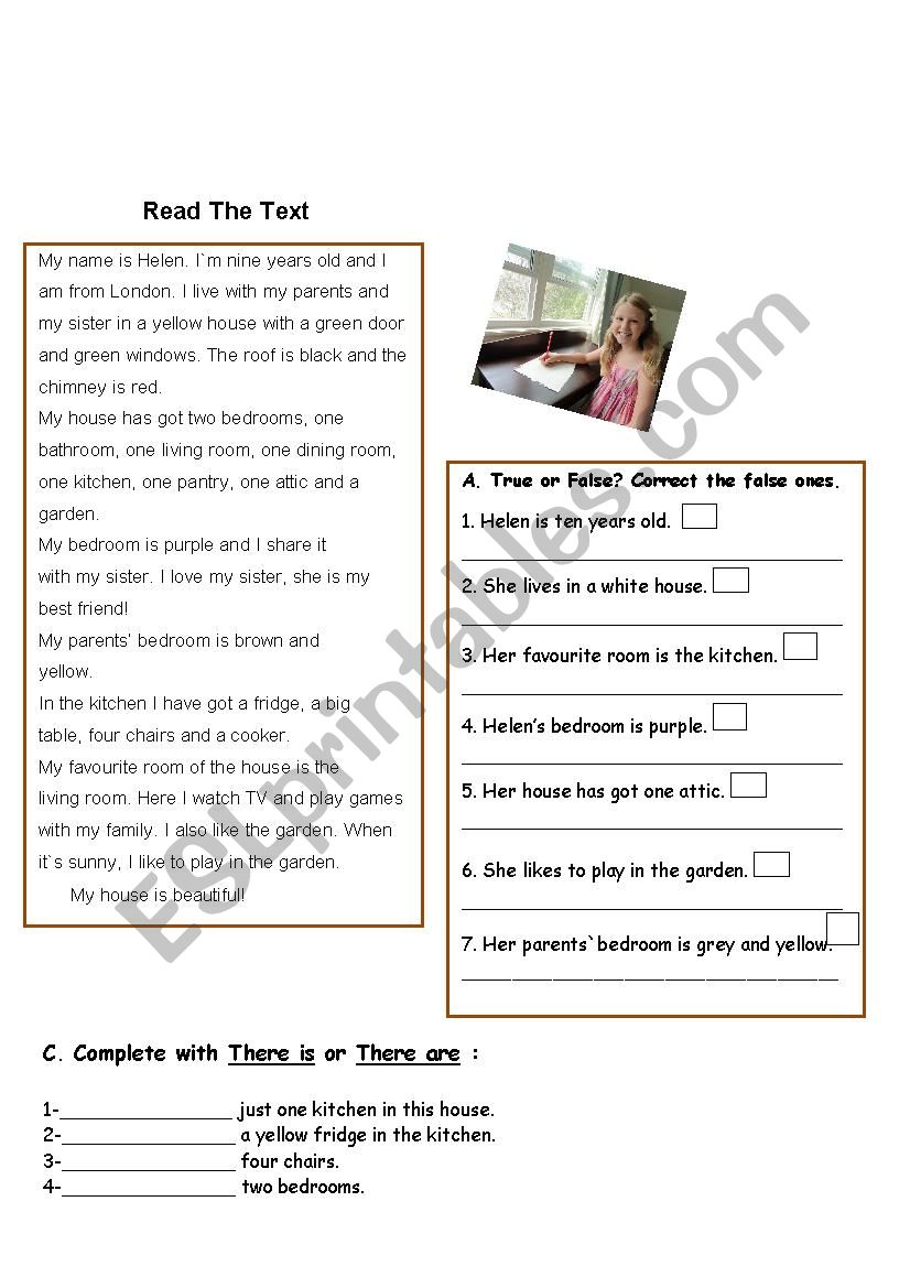 House worksheet