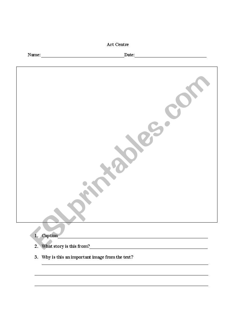 Draw and Write worksheet
