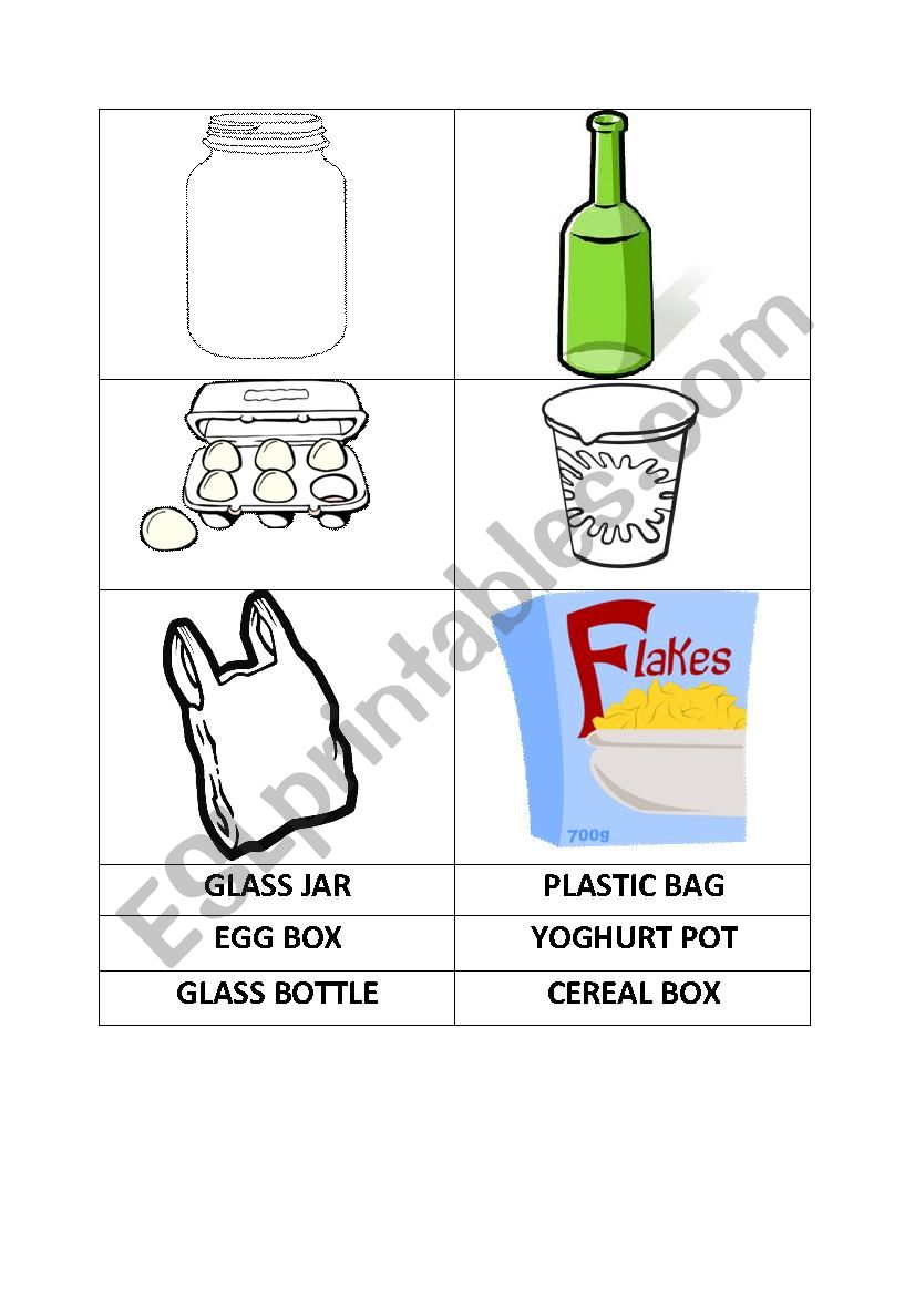 recycling - ESL worksheet by zuku