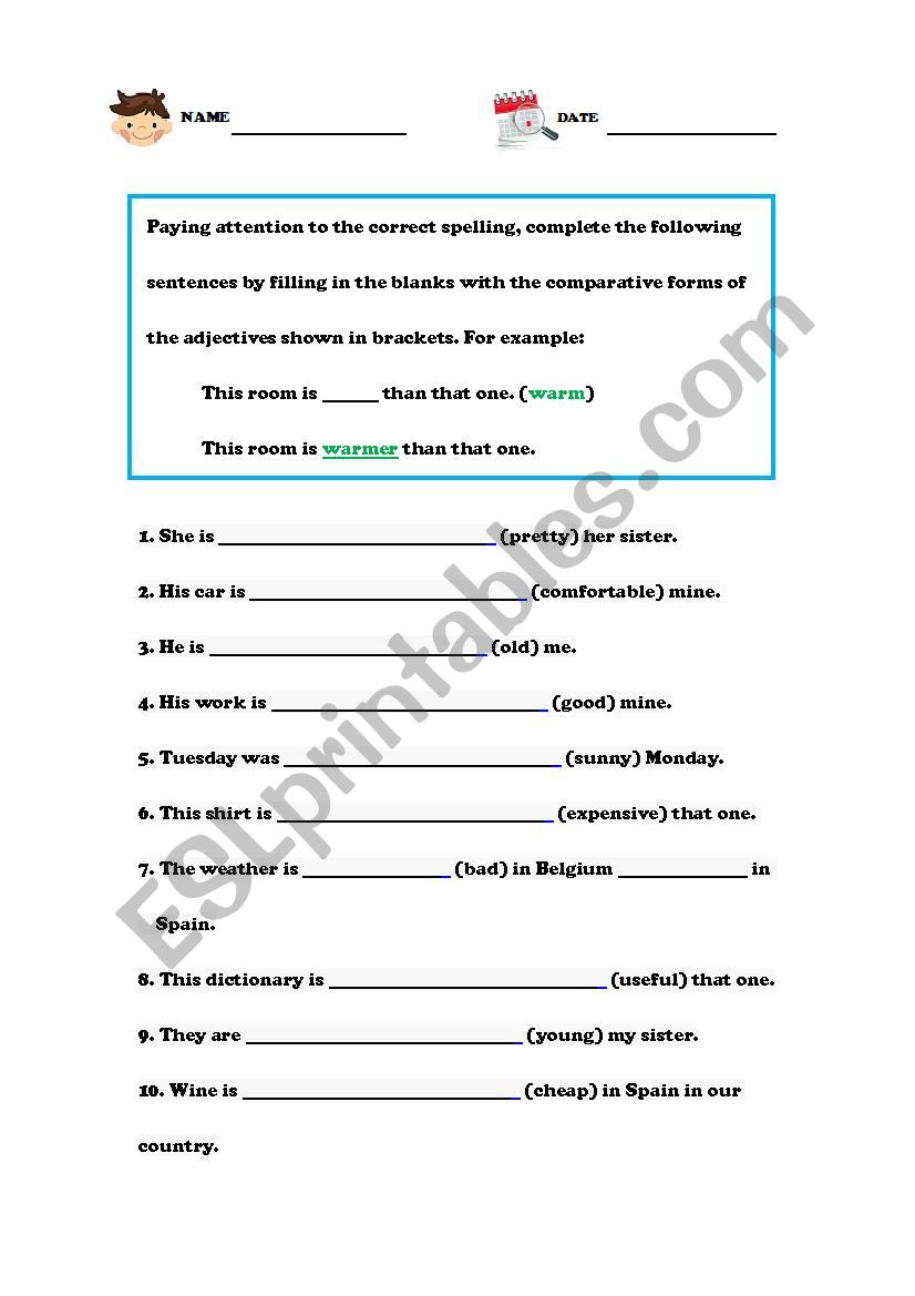 free-esl-worksheets-and-answer-keys-for-comparatives-adjectives-comparative-adjectives