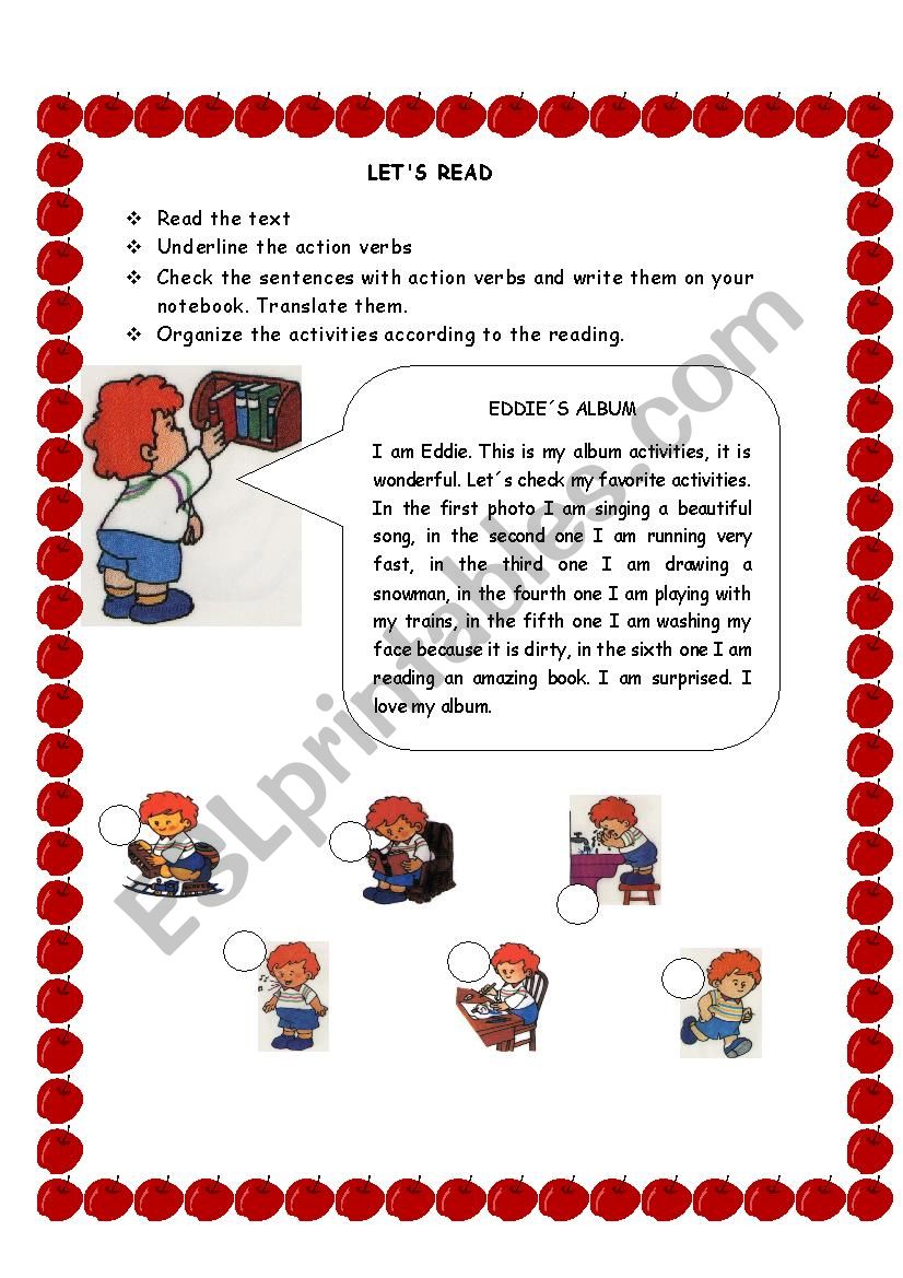 ACTIONS - ESL worksheet by yero