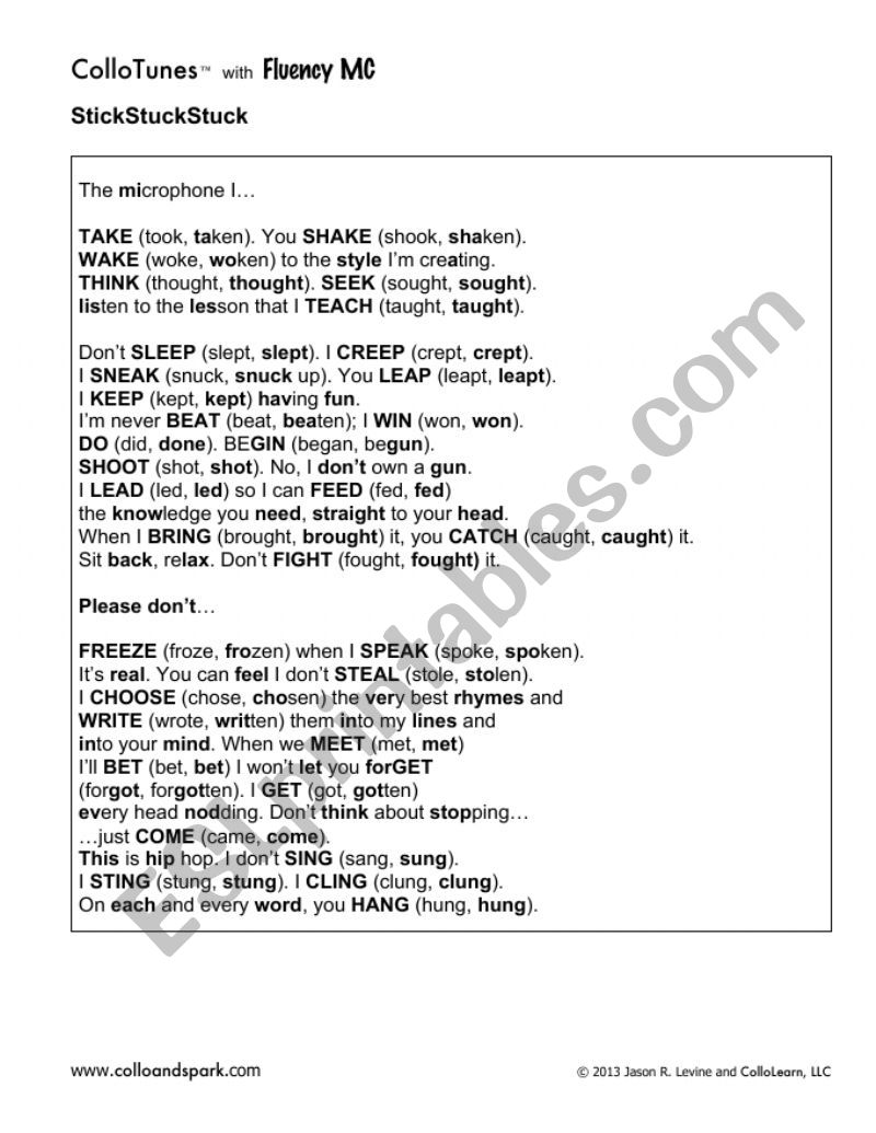 verbs esl worksheet by chafiatouni13