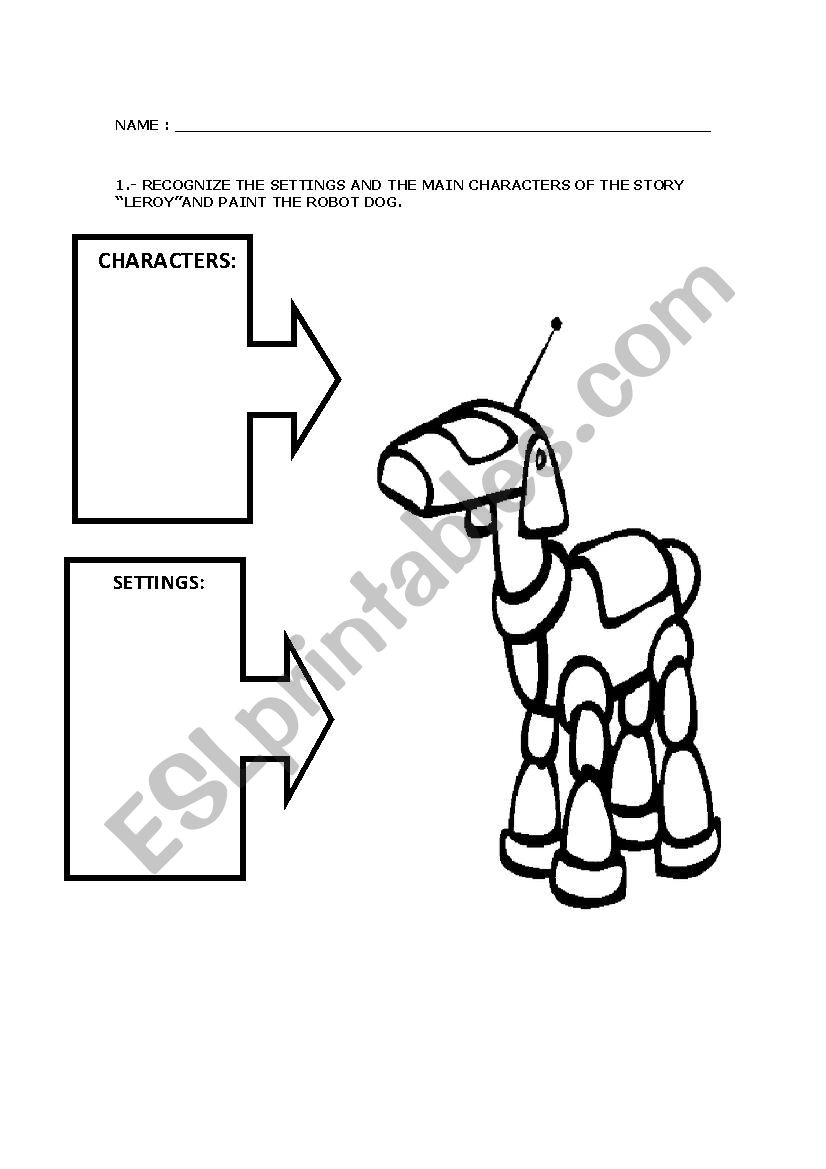 BOOK STORY TOWN worksheet