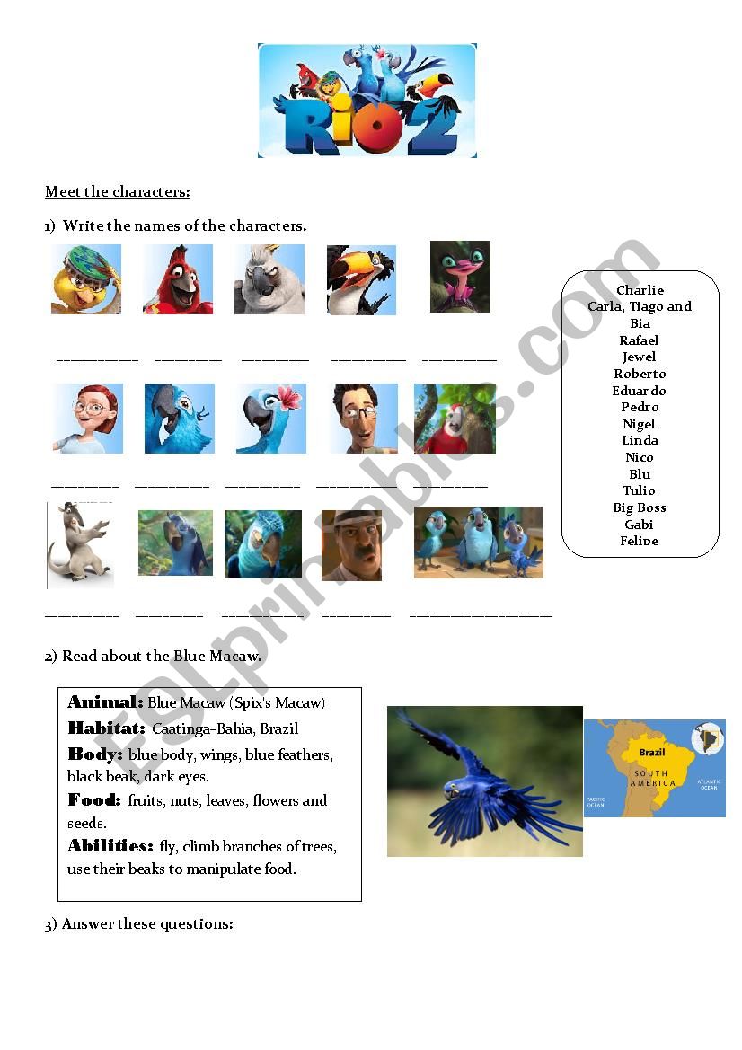 all rio 2 characters