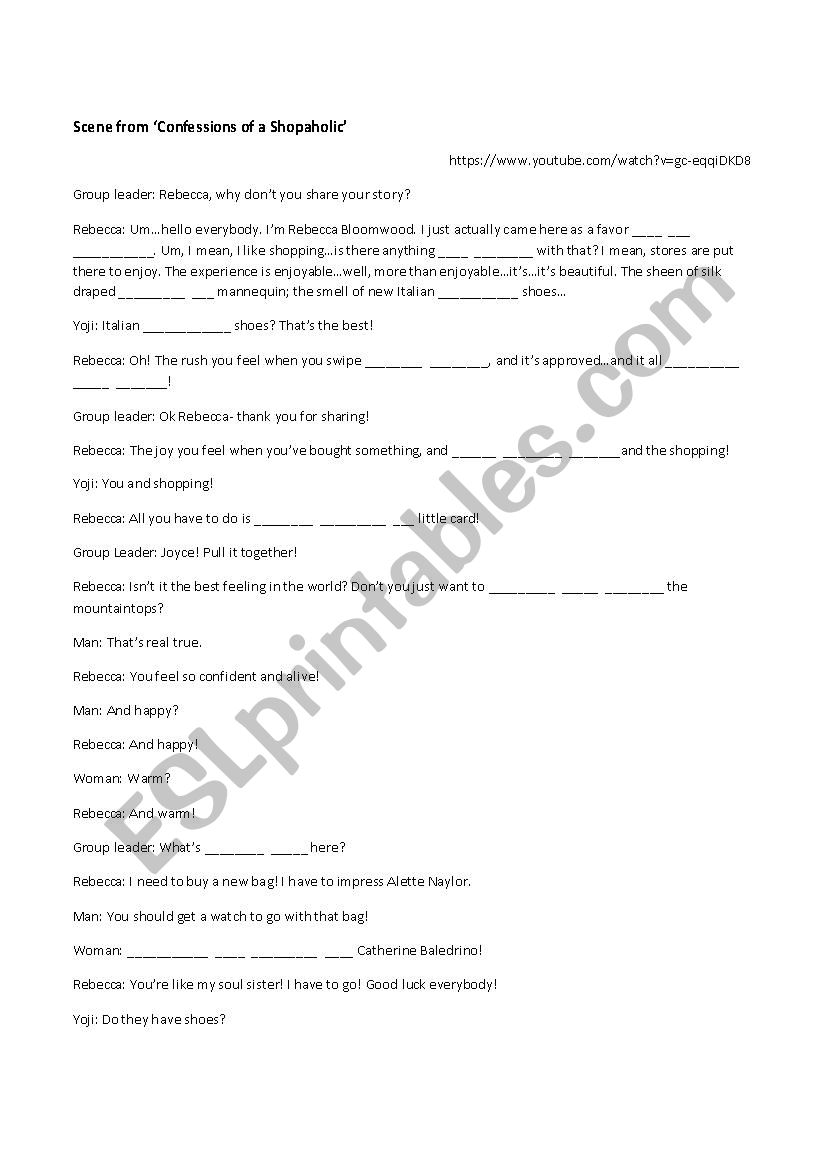 shopping-addiction-real-or-exaggerated-esl-worksheet-by-scotti8