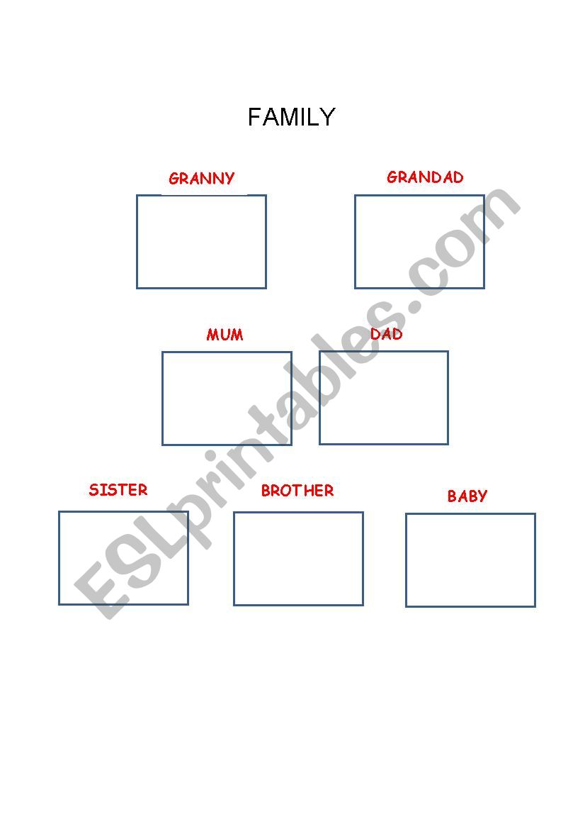 FAMILY worksheet