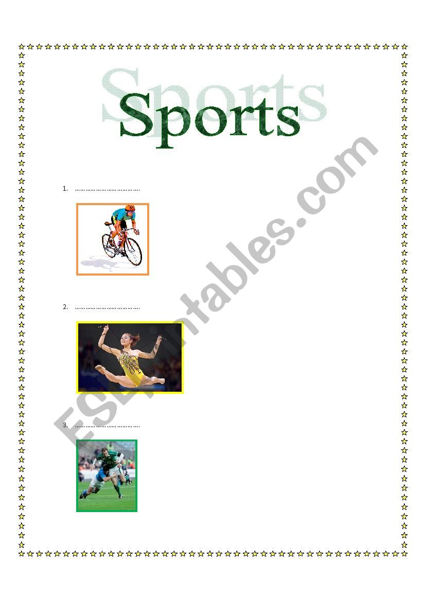 VOCABULARY: Sports  worksheet