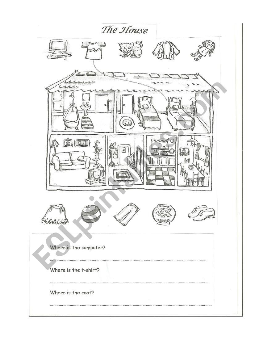 The House worksheet