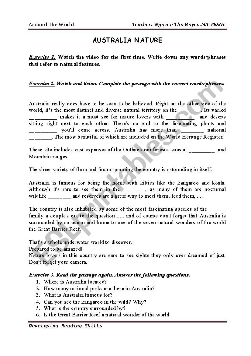 famous landmarks reading comprehension esl worksheet by ivyhuyen