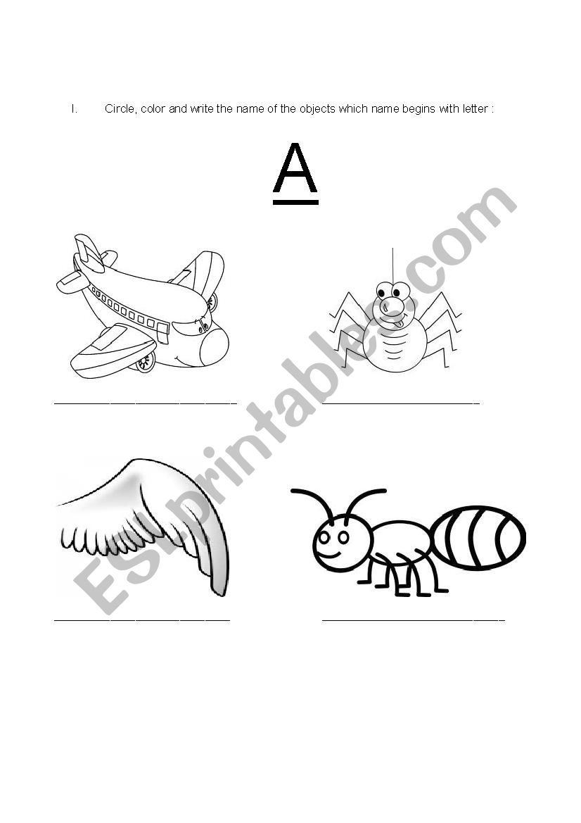 ABC match worksheet