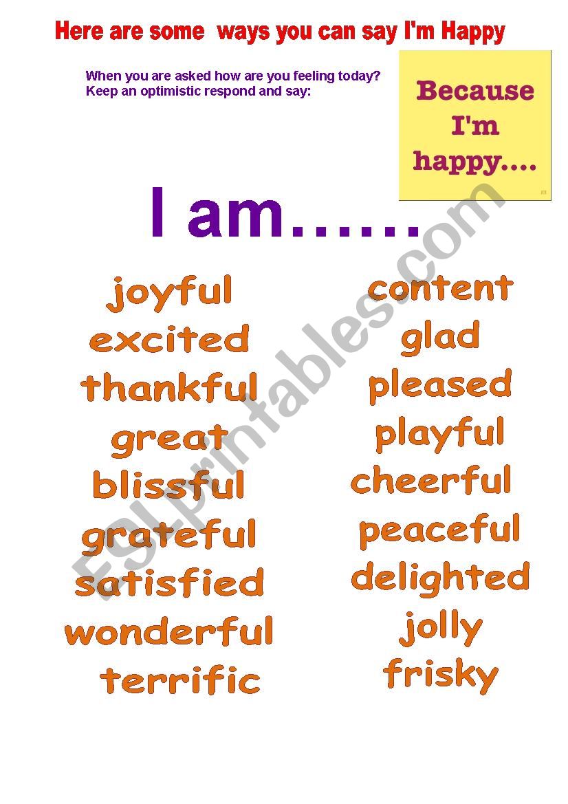 here-are-some-ways-you-can-say-i-m-happy-esl-worksheet-by-adva