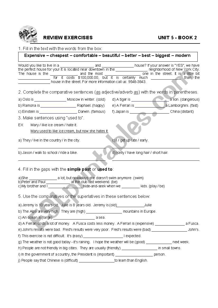 Review Intermediate worksheet