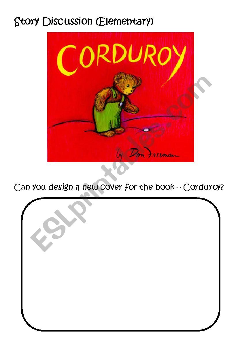 Corduroy Activities worksheet