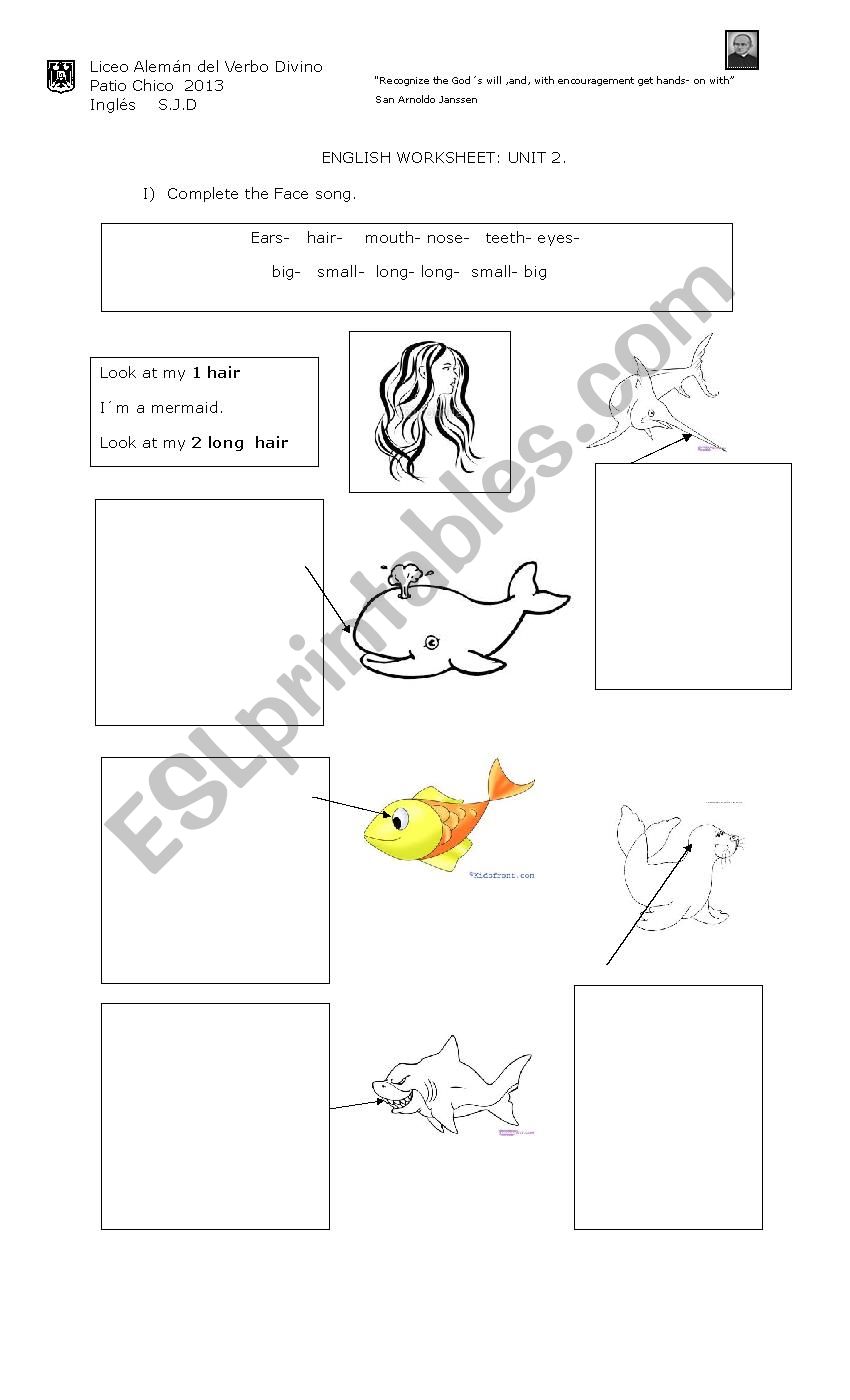 animals worksheet