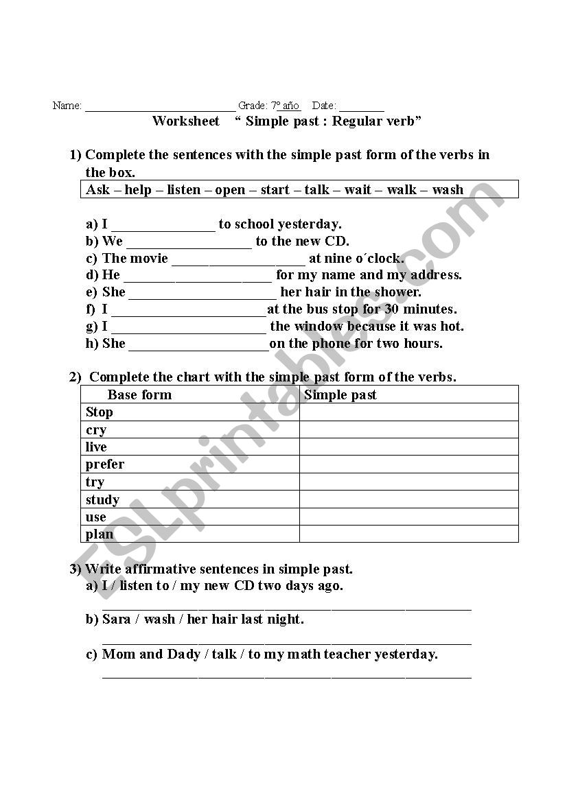 simple-past-regular-verb-esl-worksheet-by-gianfranco