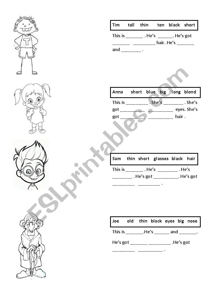 she´s - ESL worksheet by mspeyman