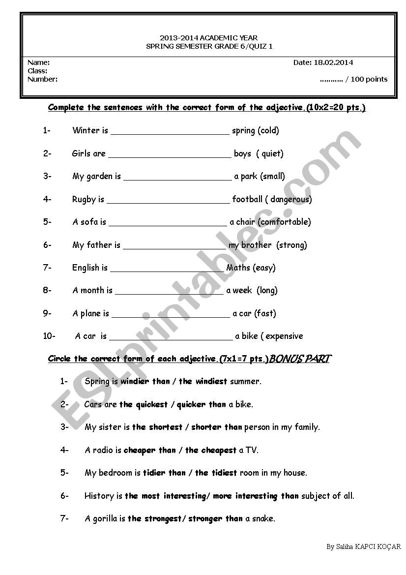 quiz/comparatives-as...as worksheet