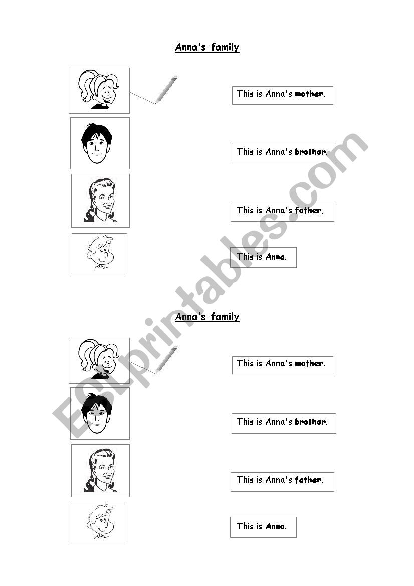 Family Tree worksheet