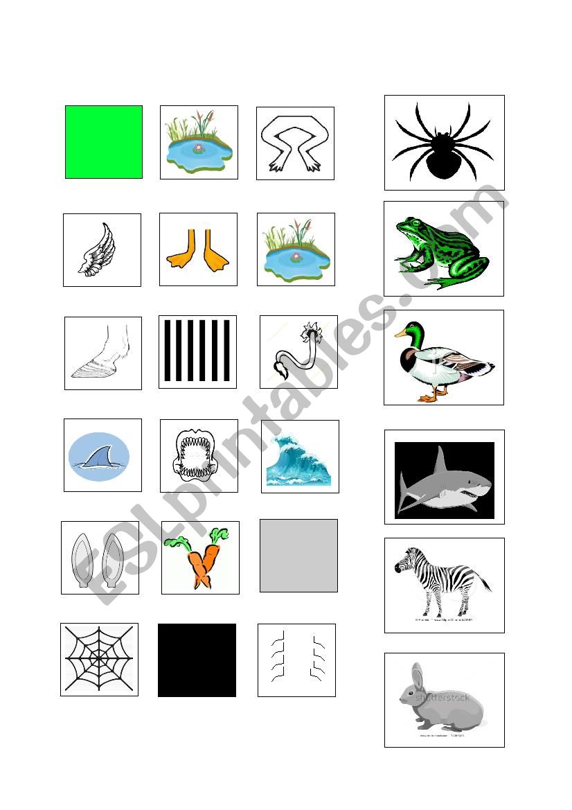 Pictorial riddles worksheet