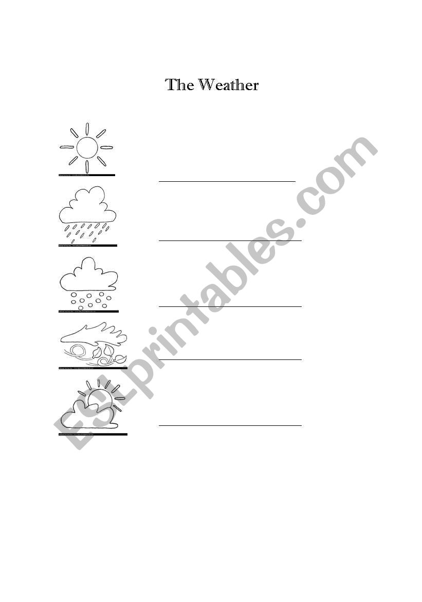 The Weather worksheet