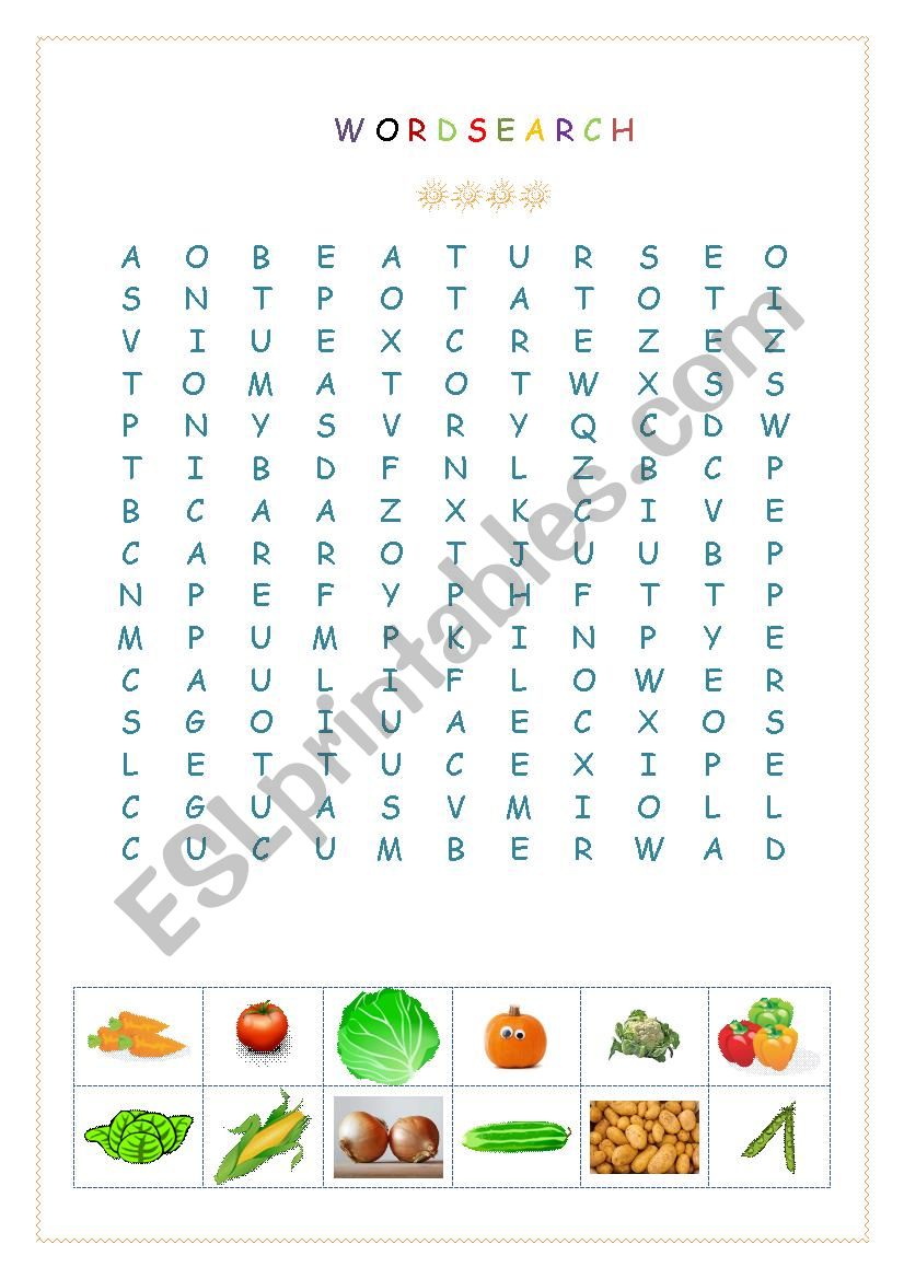 WORDSEARCH worksheet