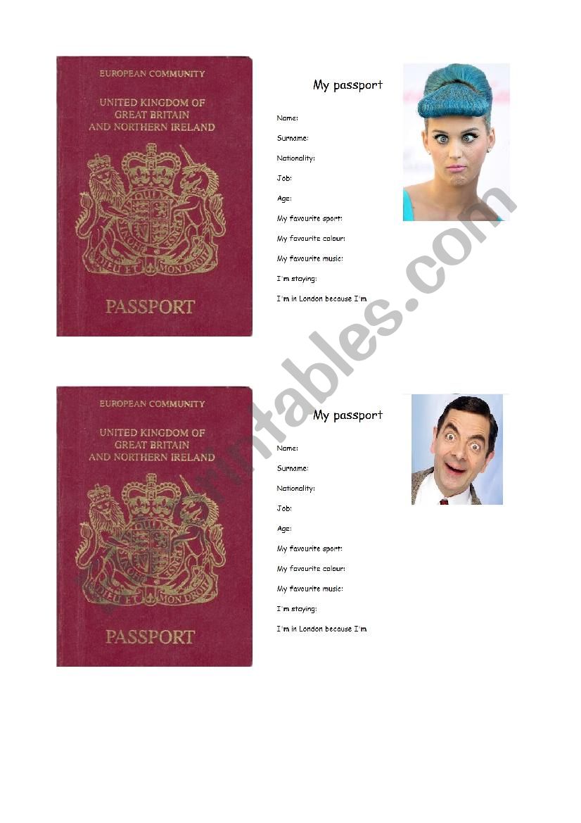 Fake ID templates with funny faces