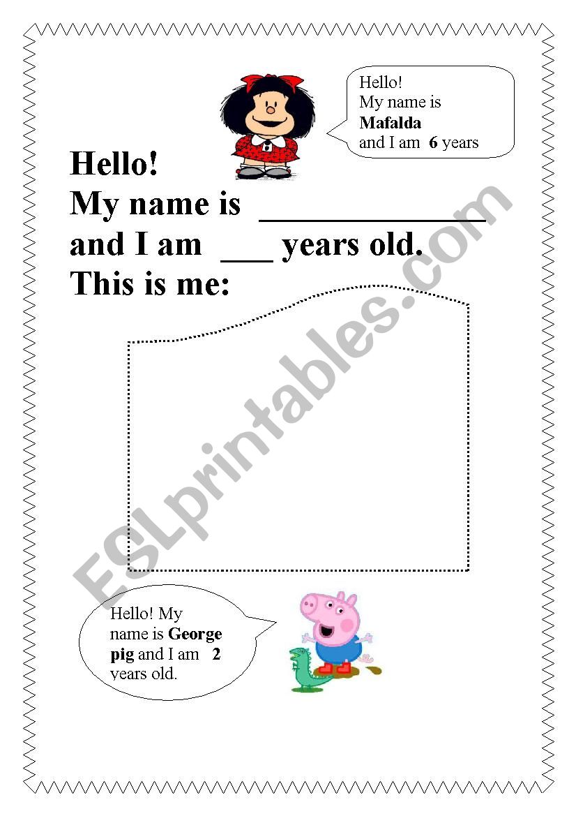 Introduce Yourself Worksheet Free Esl Printable Introducing Yourself 