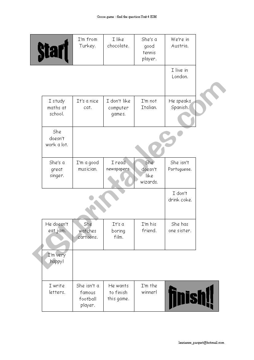 Find the Question worksheet