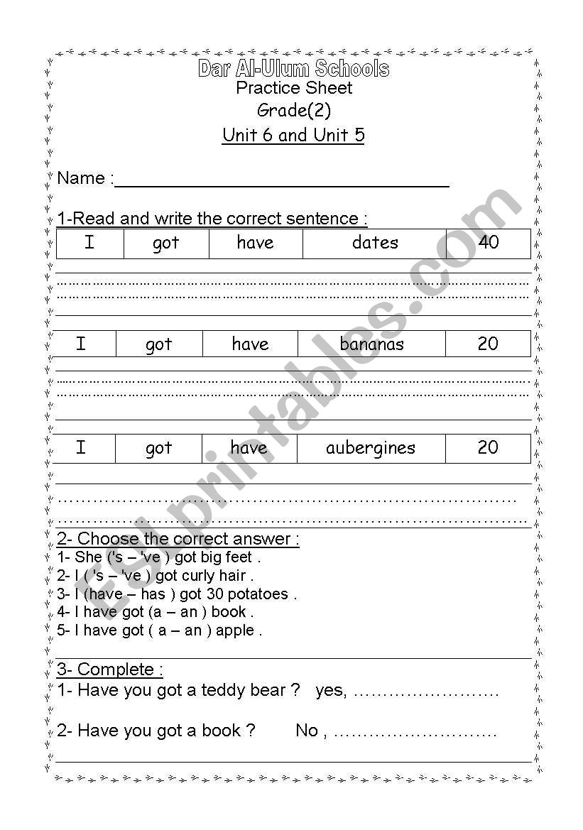 Quiz Grade 2  worksheet