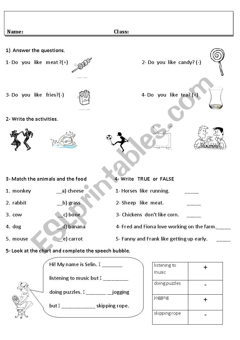 worksheet and exam sheet worksheet