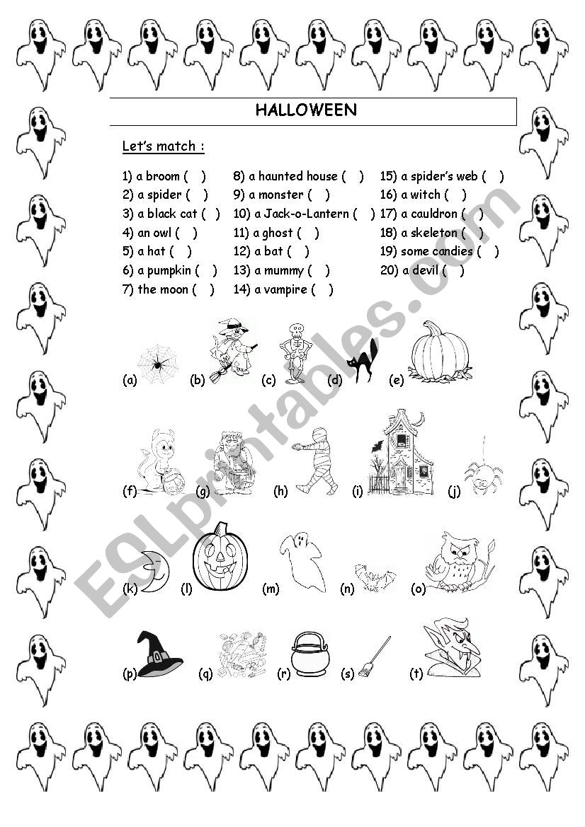 It´s Halloween - ESL worksheet by delph