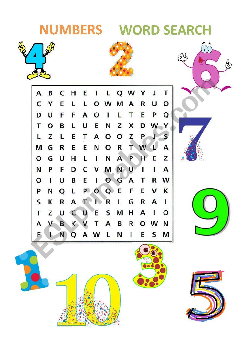 NUMBERS worksheet